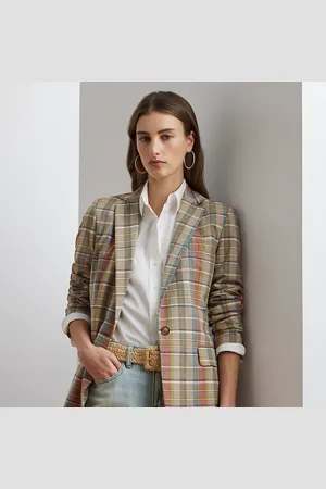Ralph Lauren Cotton Madras Blazer
