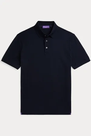 Ralph Lauren Silk-Cotton Piqu?? Polo Shirt