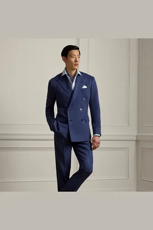 Ralph Lauren Gregory Hand-Tailored Silk Suit Trouser