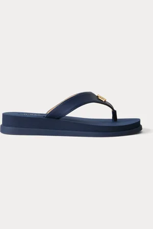 Ralph Lauren Regina Nappa Leather Flip-Flop