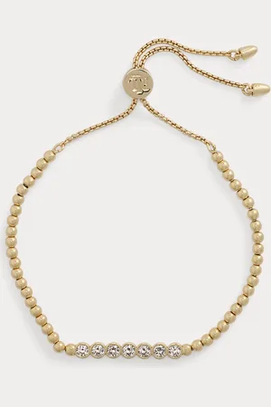 Ralph Lauren Plated Beaded Slider Bracelet
