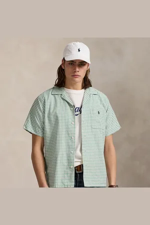 Ralph Lauren Classic Fit Gingham Oxford Camp Shirt