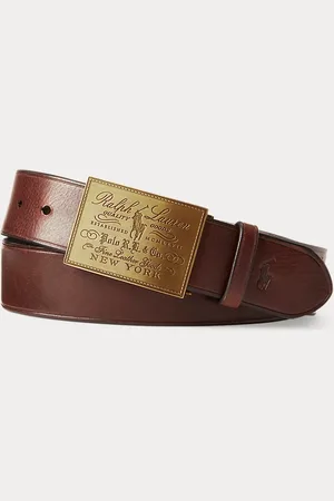 Ralph Lauren Heritage Plaque-Buckle Belt