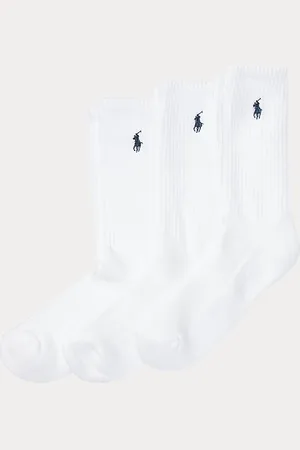 Ralph Lauren Athletic Crew Sock three-Pack
