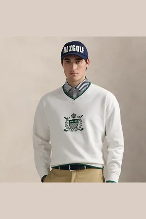 Ralph Lauren Relaxed Fit Crest Double-Knit Sweatshirt
