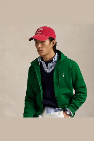 Ralph Lauren Double-Knit Full-Zip Hoodie