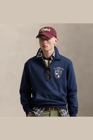 Ralph Lauren Fleece Graphic Quarter-Zip Sweatshirt