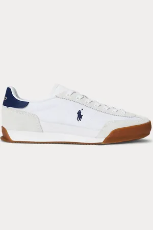Ralph Lauren Hester Suede & Canvas Trainer