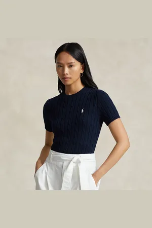 Ralph Lauren Cotton Cable Short-Sleeve Jumper