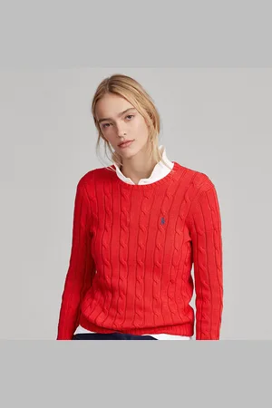 Ralph Lauren Cable-Knit Cotton Crewneck Jumper