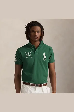Ralph Lauren Custom Slim Fit Big Pony Mesh Polo Shirt