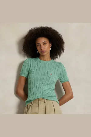 Ralph Lauren Cable-Knit Cotton Short-Sleeve Jumper