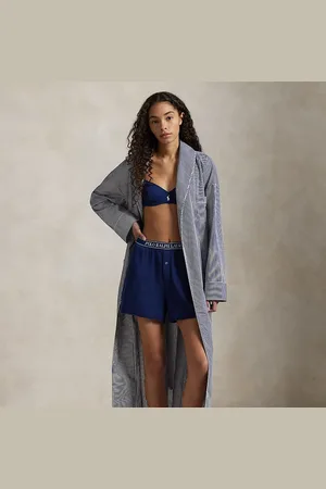Ralph Lauren Striped Cotton Poplin Robe