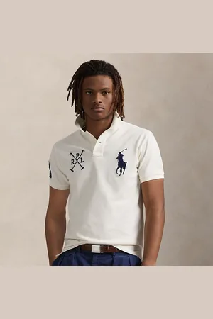 Ralph Lauren Custom Slim Fit Big Pony Mesh Polo Shirt