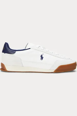 Ralph Lauren Hester Suede & Canvas Trainer