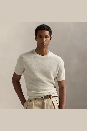 Ralph Lauren Textured Linen Short-Sleeve Jumper