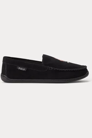 Ralph Lauren Brenan Polo Bear Suede Slipper