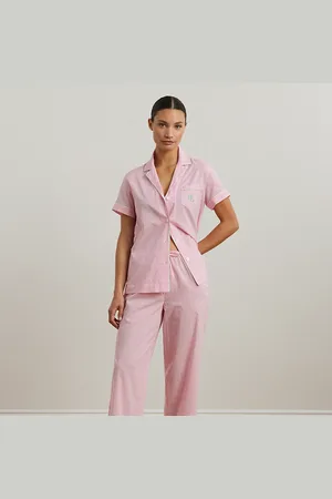 Ralph Lauren Gingham Lawn Cropped Sleep Set
