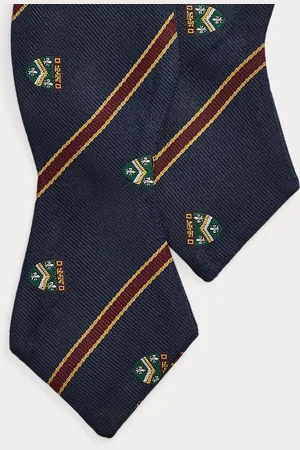 Ralph Lauren Striped Silk Twill Club Bow Tie