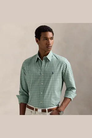 Ralph Lauren Custom Fit Checked Stretch Poplin Shirt