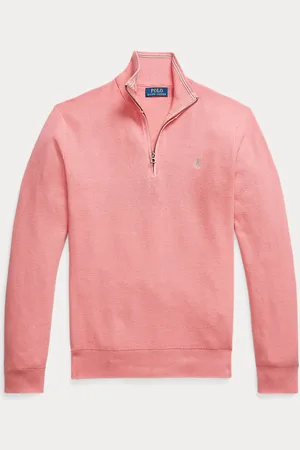 Ralph Lauren Mesh-Knit Cotton Quarter-Zip Jumper