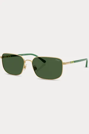 Ralph Lauren Heritage Rugby-Stripe Metal Sunglasses