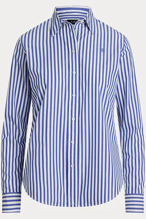Ralph Lauren Petite - Classic Fit Striped Broadcloth Shirt