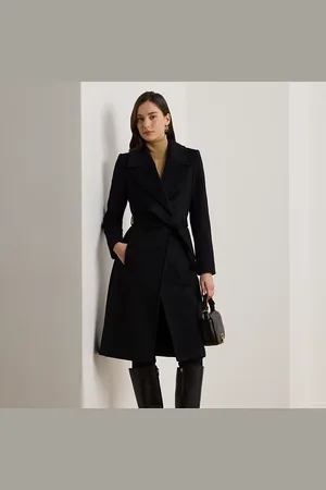 Ralph Lauren Belted Wool-Blend Wrap Coat