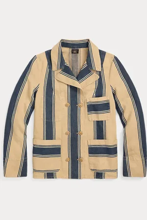 Ralph Lauren Striped Linen-Cotton Twill Jacket