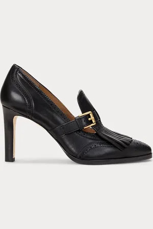 Ralph Lauren Colleen Perforated Leather Kiltie Pump
