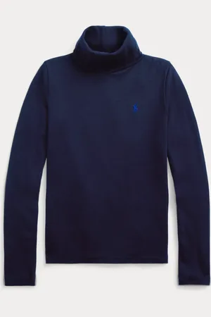 Ralph Lauren Rib-knit Cotton-Blend Turtleneck