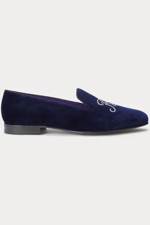 Ralph Lauren Alonzo Bullion Velvet Slipper