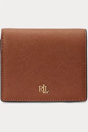 Ralph Lauren Crosshatch Leather Compact Wallet