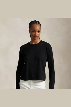 Ralph Lauren Shrunken Fit Jersey Long-Sleeve Tee