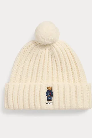 Ralph Lauren Polo Bear Rib Pom-Pom Beanie