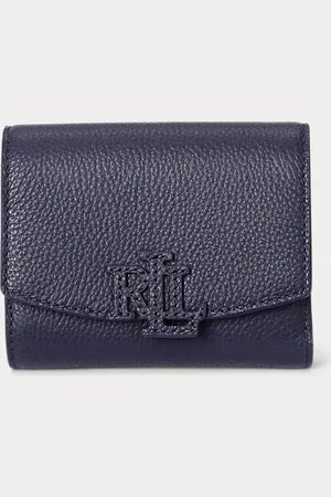 Ralph Lauren Pebbled Small Cameryn Flap Wallet