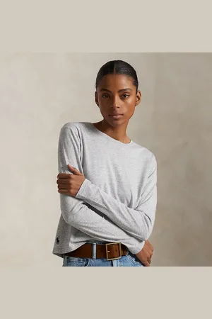 Ralph Lauren Shrunken Fit Jersey Long-Sleeve Tee
