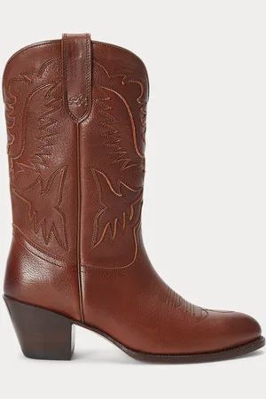 Ralph Lauren Leather Cowboy Boot