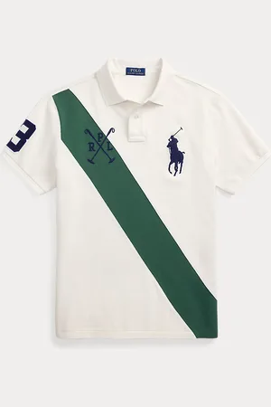 Ralph Lauren Custom Slim Fit Big Pony Mesh Polo Shirt