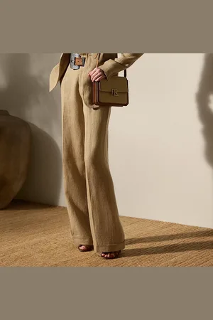 Ralph Lauren Acklie Houndstooth Tweed Trouser