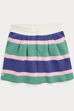 Ralph Lauren Striped Cotton Terry Rugby Skirt