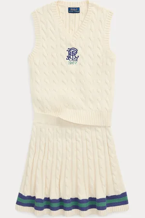 Ralph Lauren Cotton Sleeveless Jumper & Skirt Set