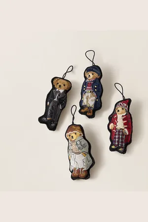 Ralph Lauren Christmas Polo Bear Ornament Set