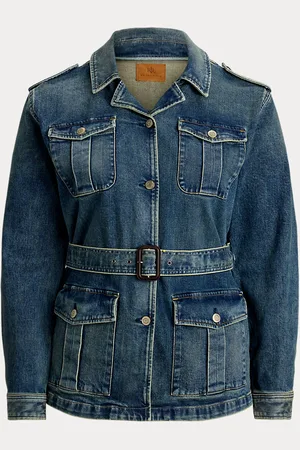 Ralph Lauren Curve - Belted Denim Field Jacket