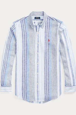 Ralph Lauren Classic Fit Striped Linen Shirt
