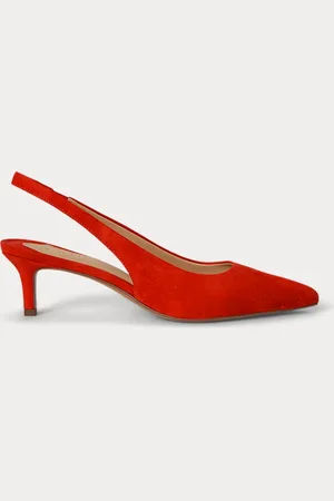 Ralph Lauren Lolah II Suede Slingback Pump