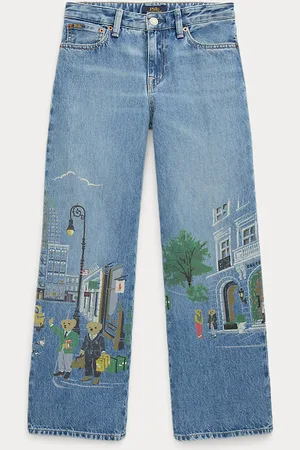 Ralph Lauren Polo Bear High-Rise Straight Fit Jean