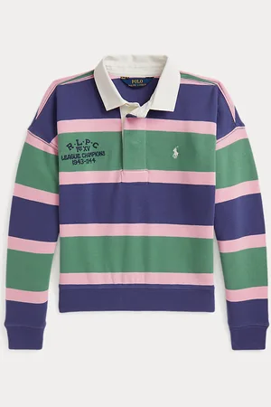 Ralph Lauren Striped Terry Rugby Sweatshirt