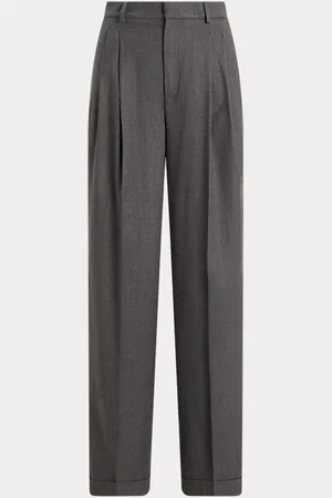 Ralph Lauren Flannel Wide-Leg Trouser