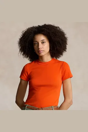 Ralph Lauren Slim Fit Rib-Knit Cotton Tee